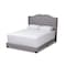 Baxton Studio Aden Modern Grey Upholstered King Size Bed 149-8972 - alternate 1